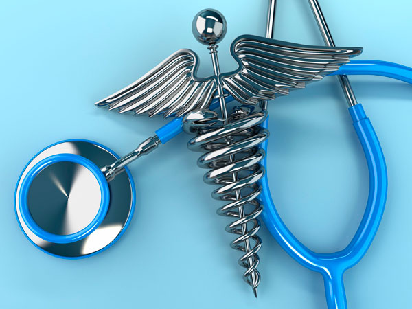 Símbolo médico con fonendoscopio